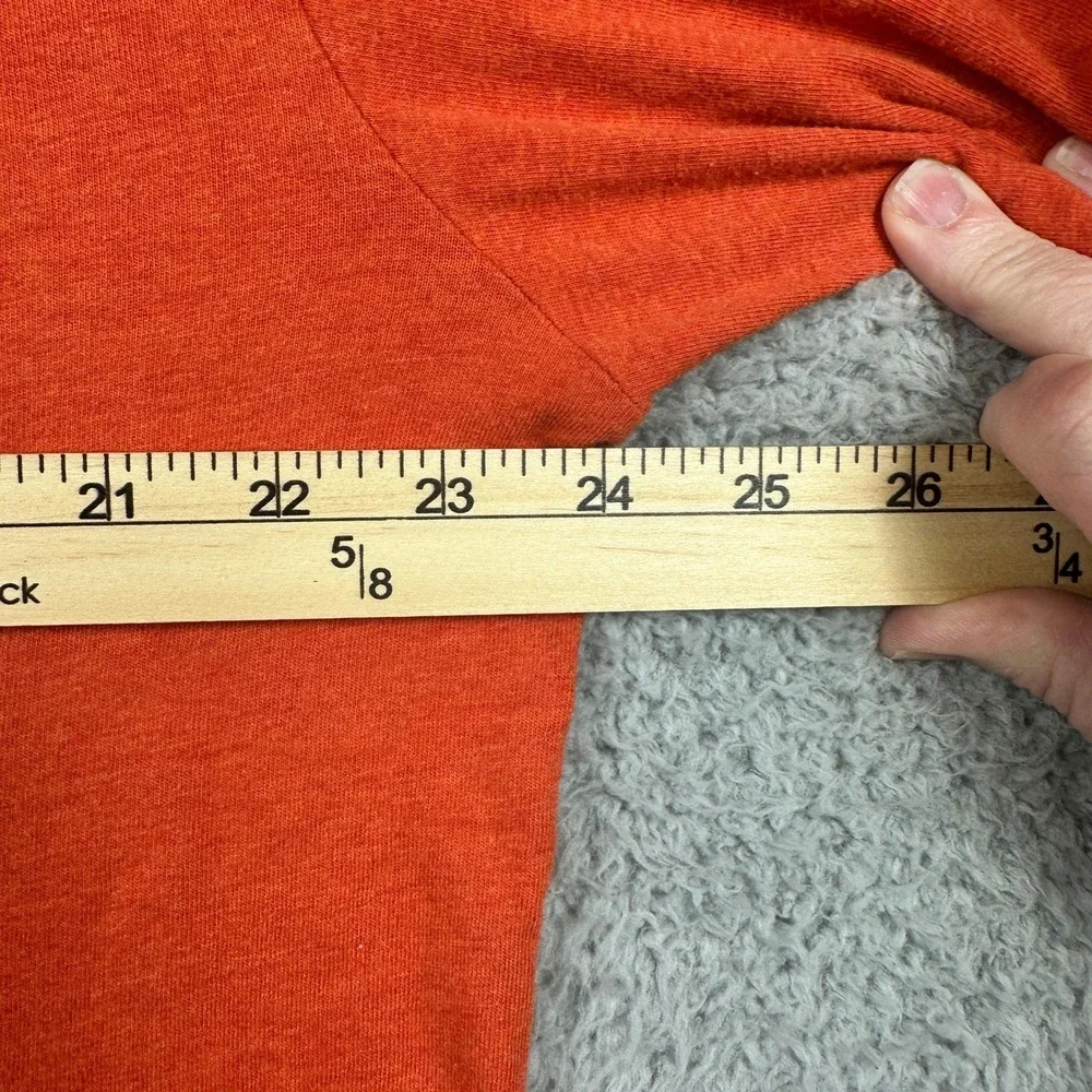 Polo Ralph Lauren Long Sleeve T-Shirt Mens Large‎ Orange Pony Logo Preppy